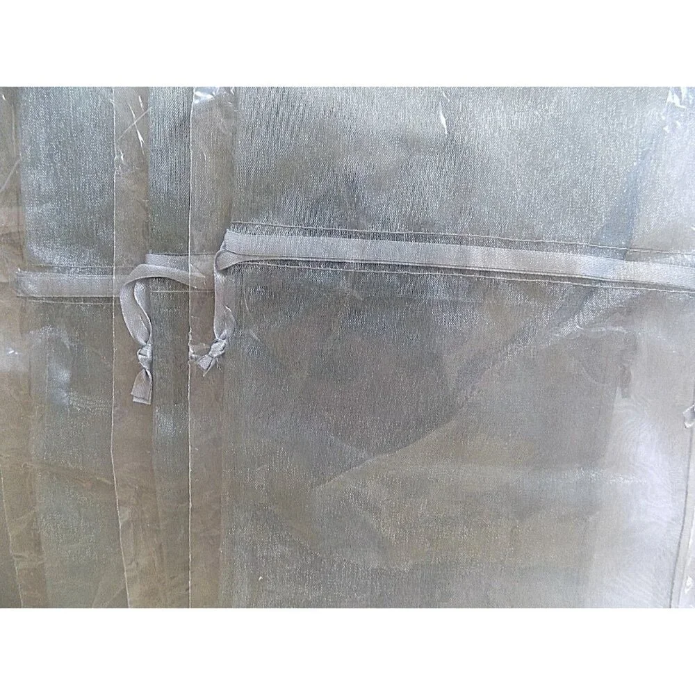 Wine Bottle Gift Bag Lot of 9 Organza Party Pack Giving Dove Gray Tall 6 x 15